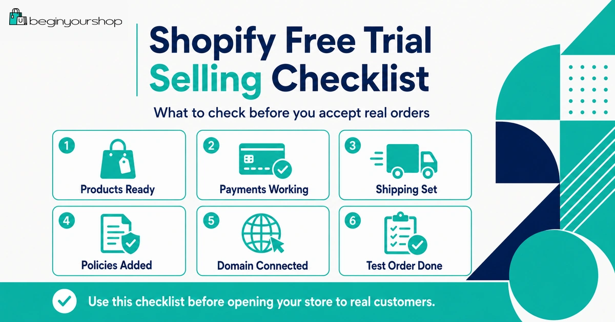 Shopify checkout testing flow after choosing a paid plan