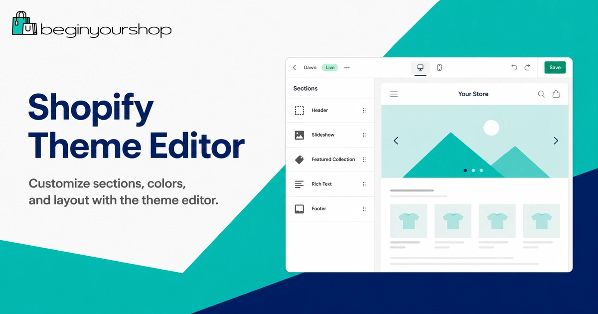 Shopify theme editor customization options